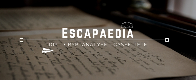 escape game DIY cryptanalyse casse tete