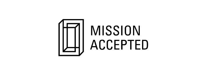 logo enseigne MISSION ACCEPTED BERLIN